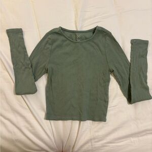 PacSun Women's Sage cropped long sleeve